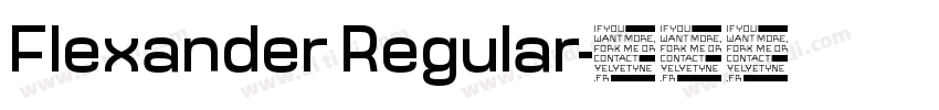Flexander Regular字体转换